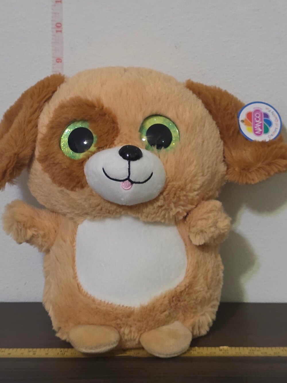 Nanco "Plump Pal" Brown & Tan Spotted Puppy Dog
